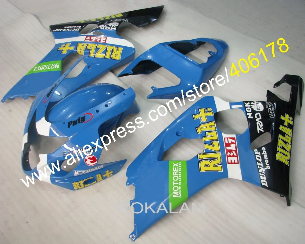 GSX R600 R750 K4 04 05 обтекатель подходит для Suzuki GSXR 600 750 2004 2005 новый гоночный тела Наборы