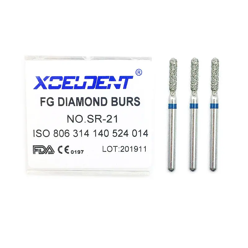 10 шт. алмазные дрели для зубов высокоскоростная шлифовка наконечникка бормашины