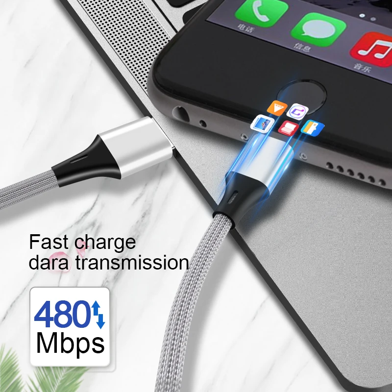 2.4A Micro USB кабель для быстрой зарядки кабели передачи данных зарядное устройство