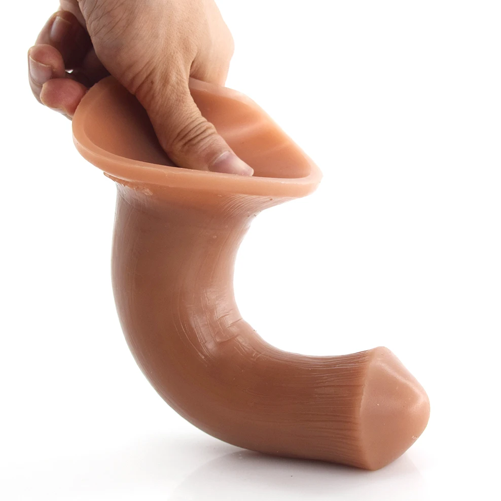 FAAK Pleurotus eryngii дизайн Анальная пробка с присоской двойной слой силиконовый мягкий