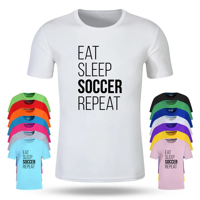 

Ball Football Soccer Fashion Cotton Big Size Students Summer T-Shirt Short Sleeve Men Women Boys Girls T Shirt Tees Kids Tshirt