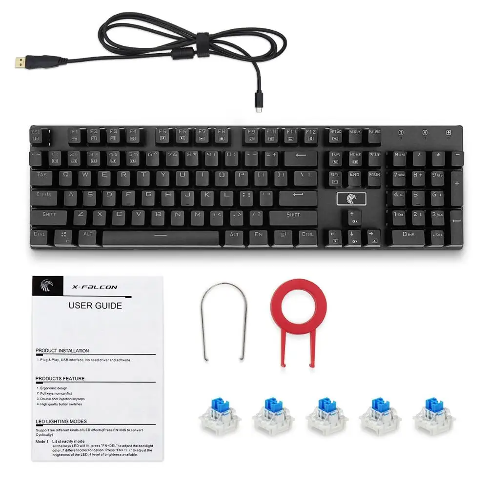 Z-88 RGB игровая клавиатура с механическими кнопками Outemu сменный 104 ключ Алюминий