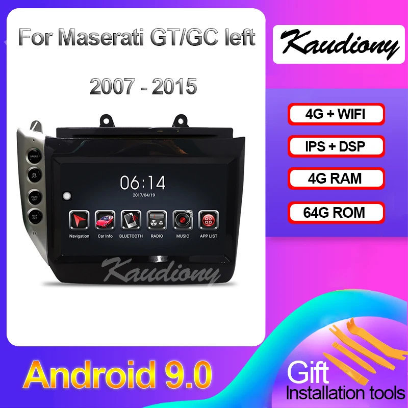 

Kaudiony 9 "Tesla Style Android для Maserati GT GC левый автомобильный радиоприемник автомобильный Dvd мультимедийный плеер Авто GPS Навигация стерео 2007-2015