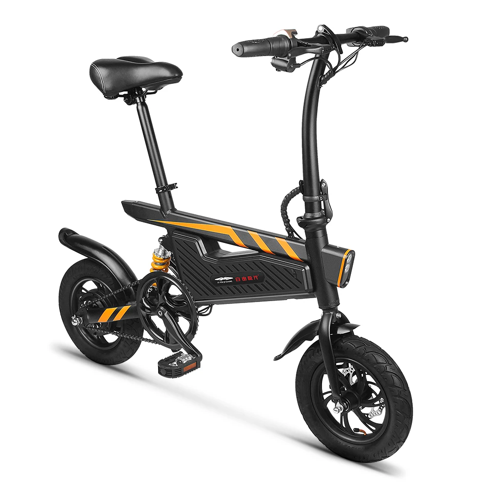 

Folding Electric Bicycle Bike Moped E-Bike 250W Motor and Dual Disc Brakes LED Front Light Electric Bicycle