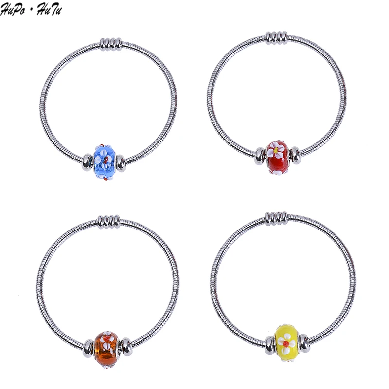 Пружинное кольцо из стальной проволоки серии Pan деформируемые стеклянные бусины