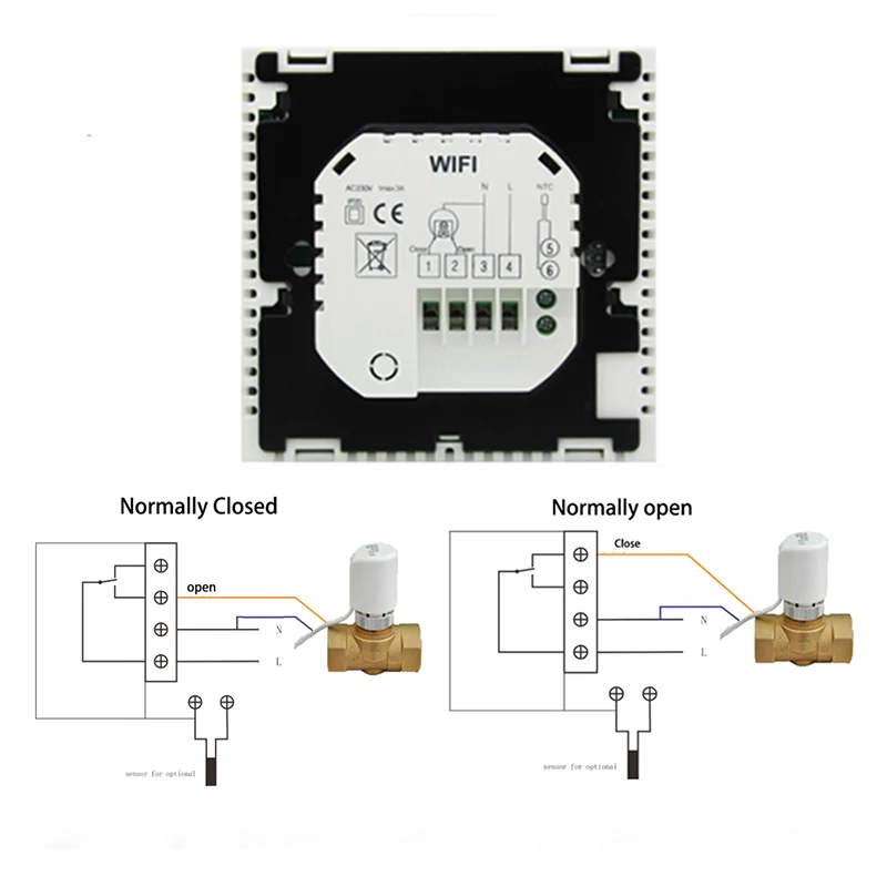 Beok Wifi Thermostat For Water Floor Heating Digital Thermoregulator 3A Touch Screen Actuator Valve Temperature Controller | Обустройство