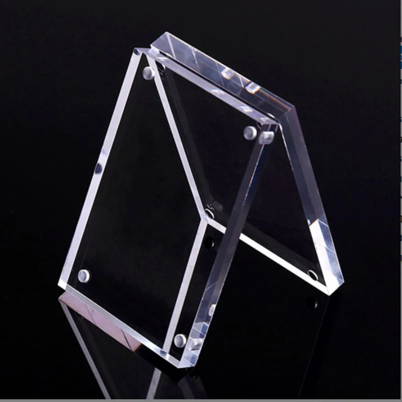 

Acrylic Photo Frame Magnetic Picture Photo Poster Display Frame Table Sign Price Tag Freestanding Clear Label Paper Promotion