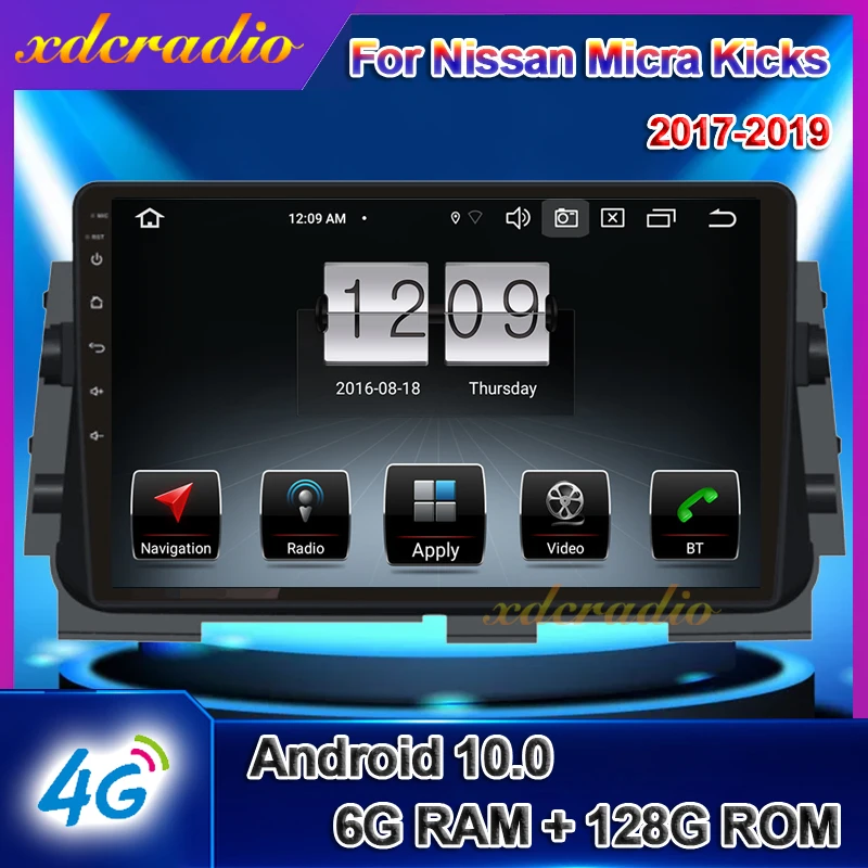 Xdcradio 9 дюймов Android 10 0 автомобильное радио для Nissan Micra Kicks Авто Мультимедиа DVD плеер