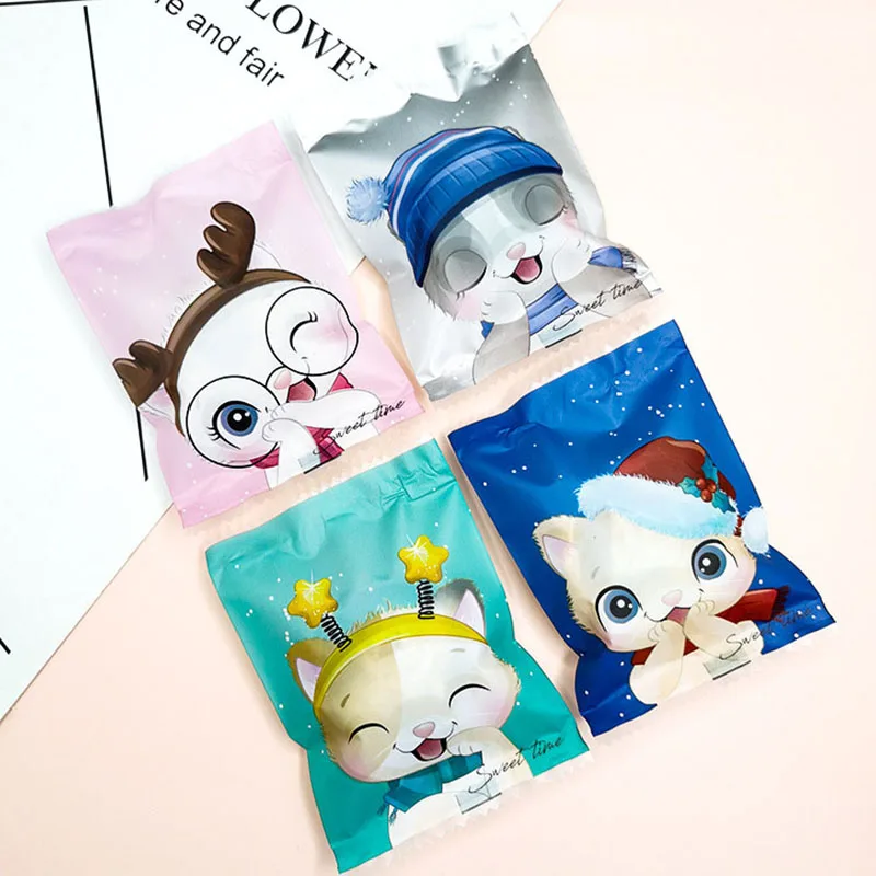 100 шт. новый год домашний хлебобулочные изделия подарок кошка Упаковка Сумка