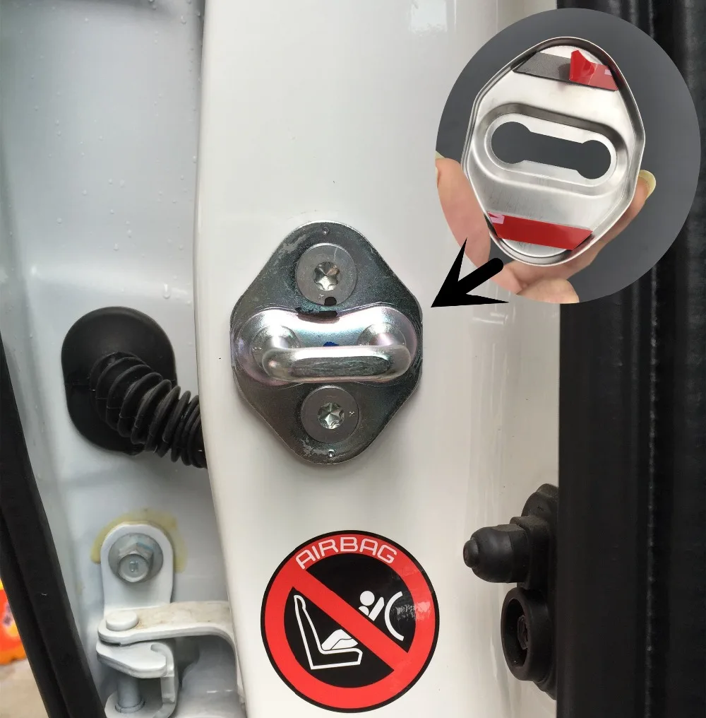 Автомобильный Стайлинг крышка замка автомобильной двери чехол с эмблемой для