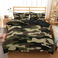 3d camouflage bedding set design home textile cool boy girl kid adult duver cover set soft comforter covers with pillowcase