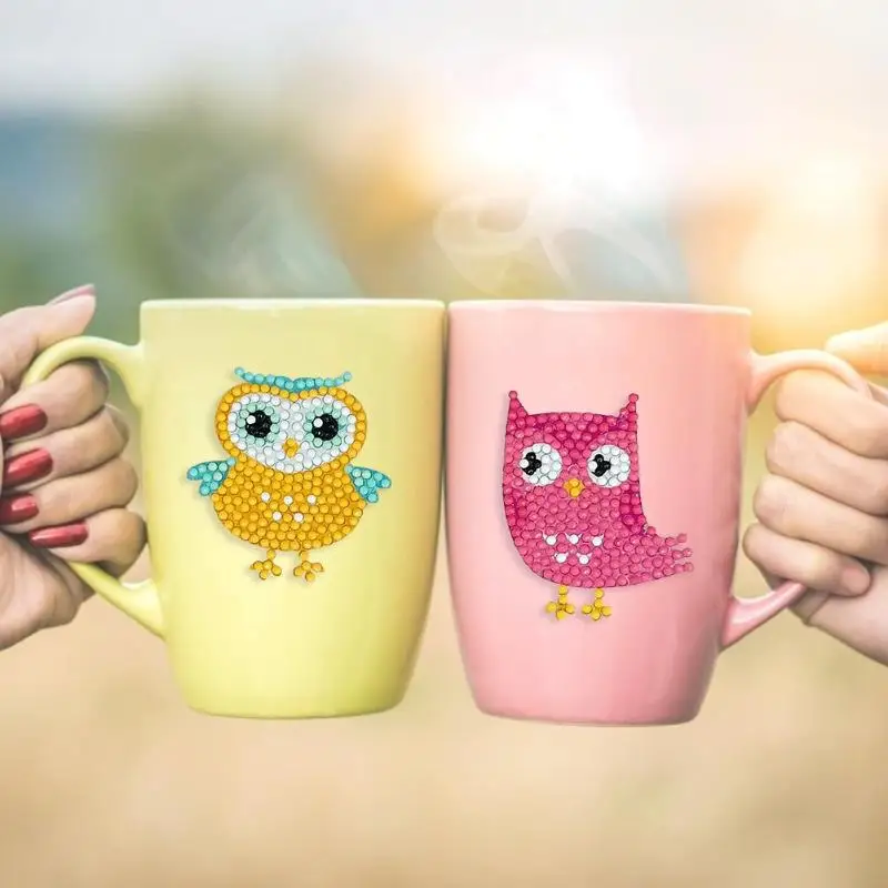 DIY Мультяшные животные формы наклейки полная дрель круглая Алмазная картина для