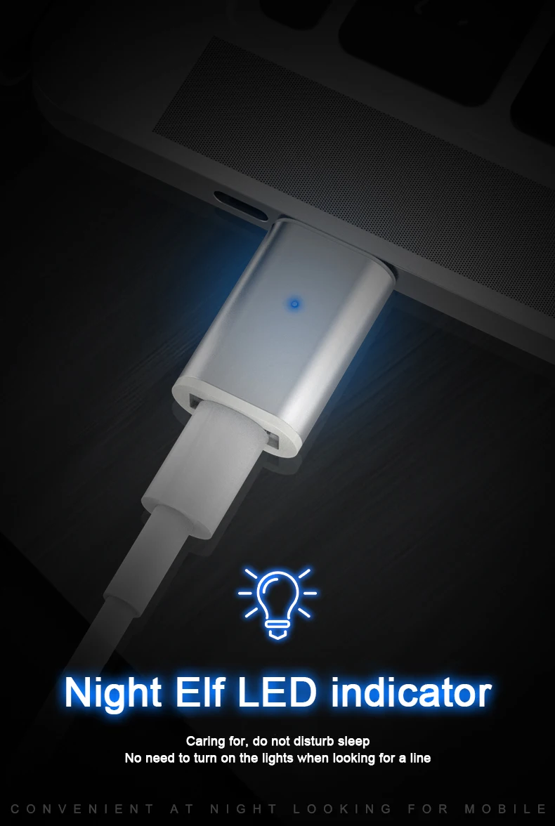 Магнитный USB C адаптер для iPhone XS X XR 8 7 поддержка QC3.0 8 Pin Micro usb type C зарядный разъем адаптер для huawei samsung