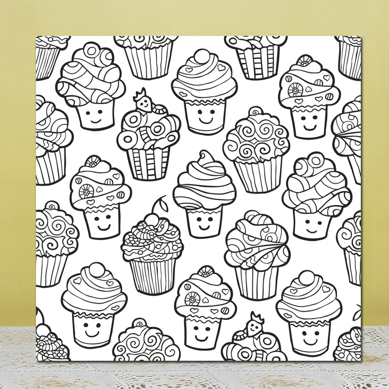 

AZSG Ice Cream Pattern Clear Stamps For DIY Scrapbooking Rubber Stamp/ Seal Paper Craft Clear Stamp Card Making