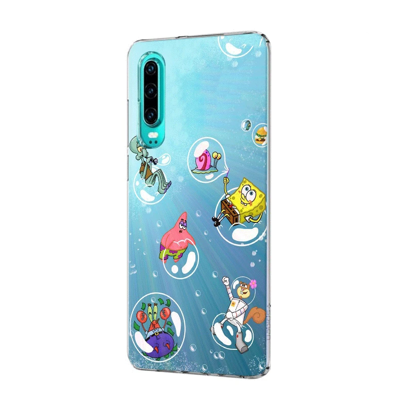Чехол для мобильного телефона Honor 6A 6C 7A 8 8X8 9 9X10 View 20 Lite Pro Play жесткий чехол Губка Боб