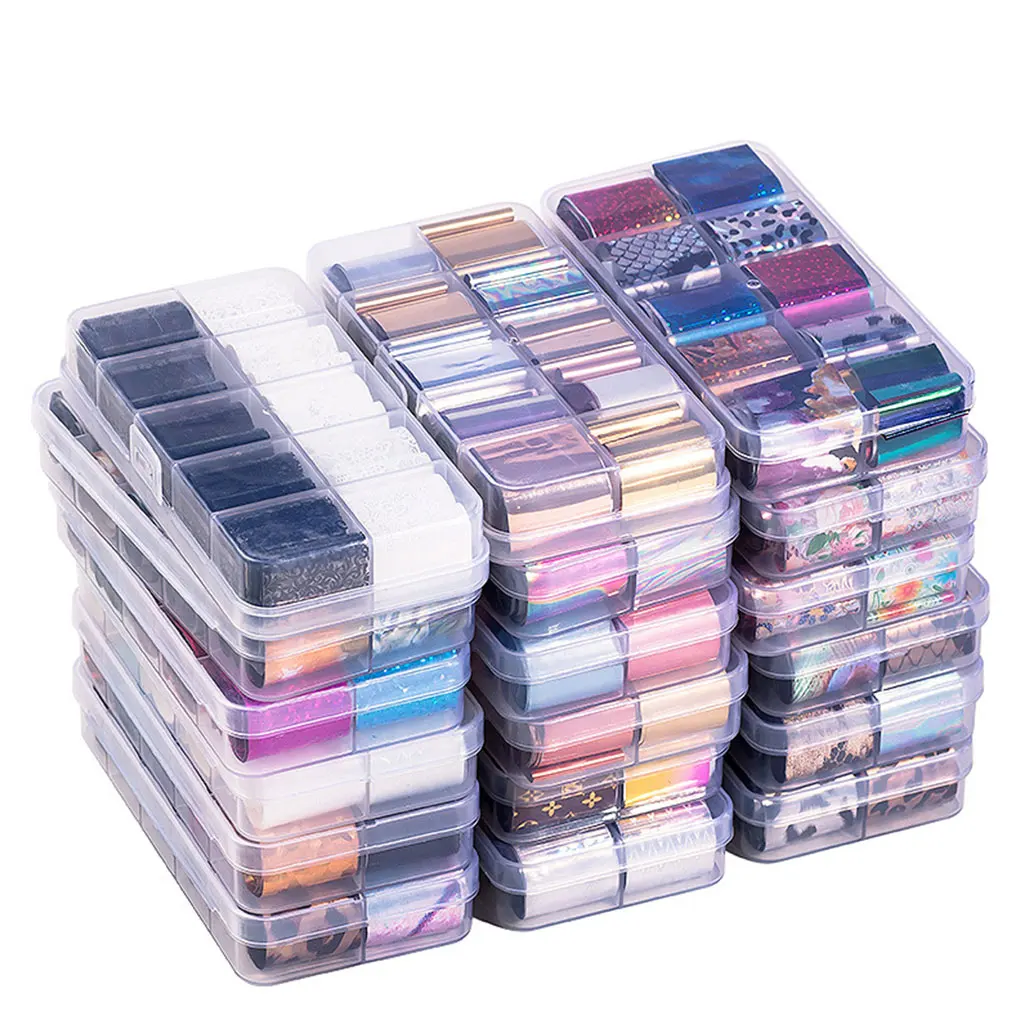 10 дизайн/набор 2*100 см голографическое искусство ногтей Переводные Фольга