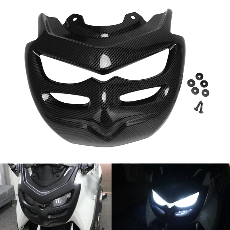 

Motorcycle ABS Front Headlight Guard Clear Lens Head Light Lamp Protector Accessories for Yamaha NMAX155 2020 2021