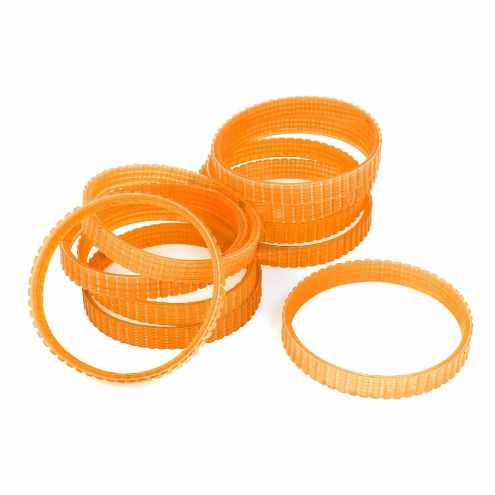 

10pcs Electric Planer Belt 958718 Equipment Fittings Orange Polyurethane