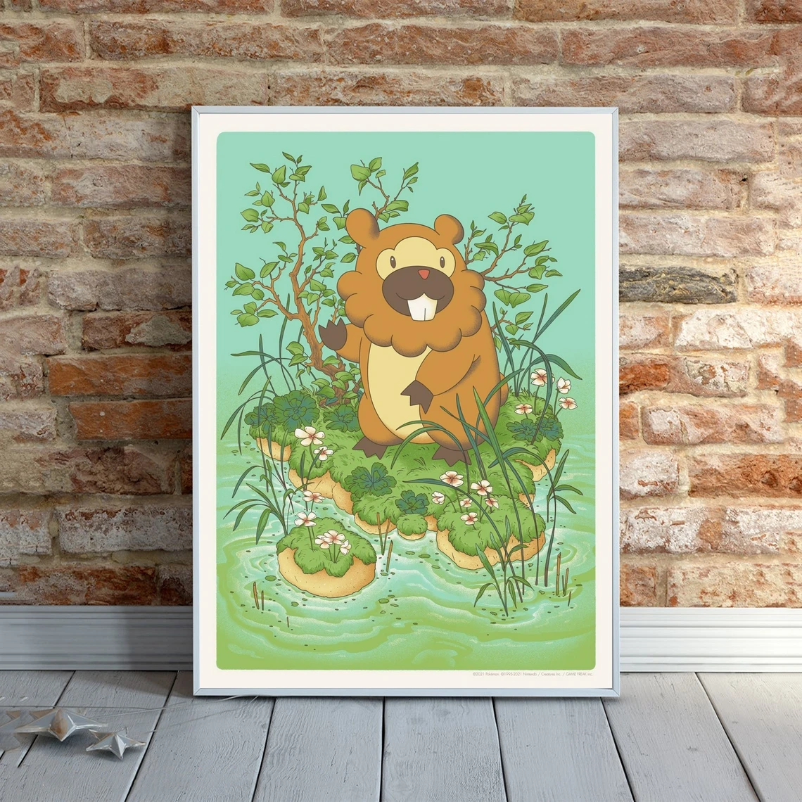 

Плакат Bidoof, художественный Декор для дома, настенный постер с рисунком (без рамки)