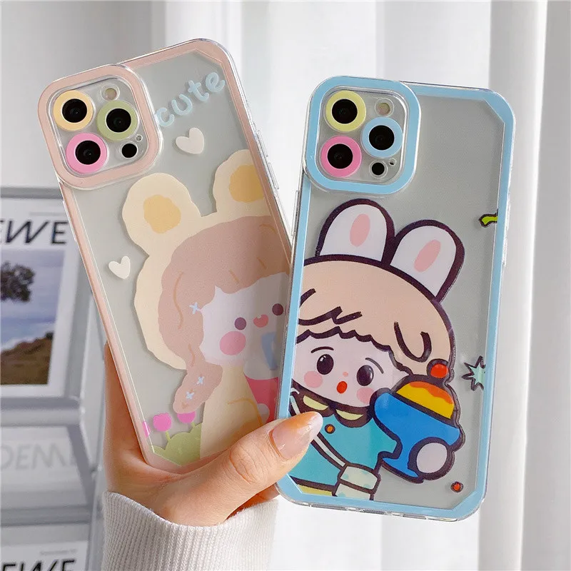 

Защитный чехол из ТПУ для iPhone 13 12 11 Pro X Xs Max Xr SE 7 8 Plus