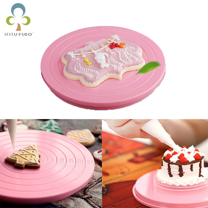 1 шт. 14 см DIY Вращающийся Поворотный круг для торта вращающаяся подставка