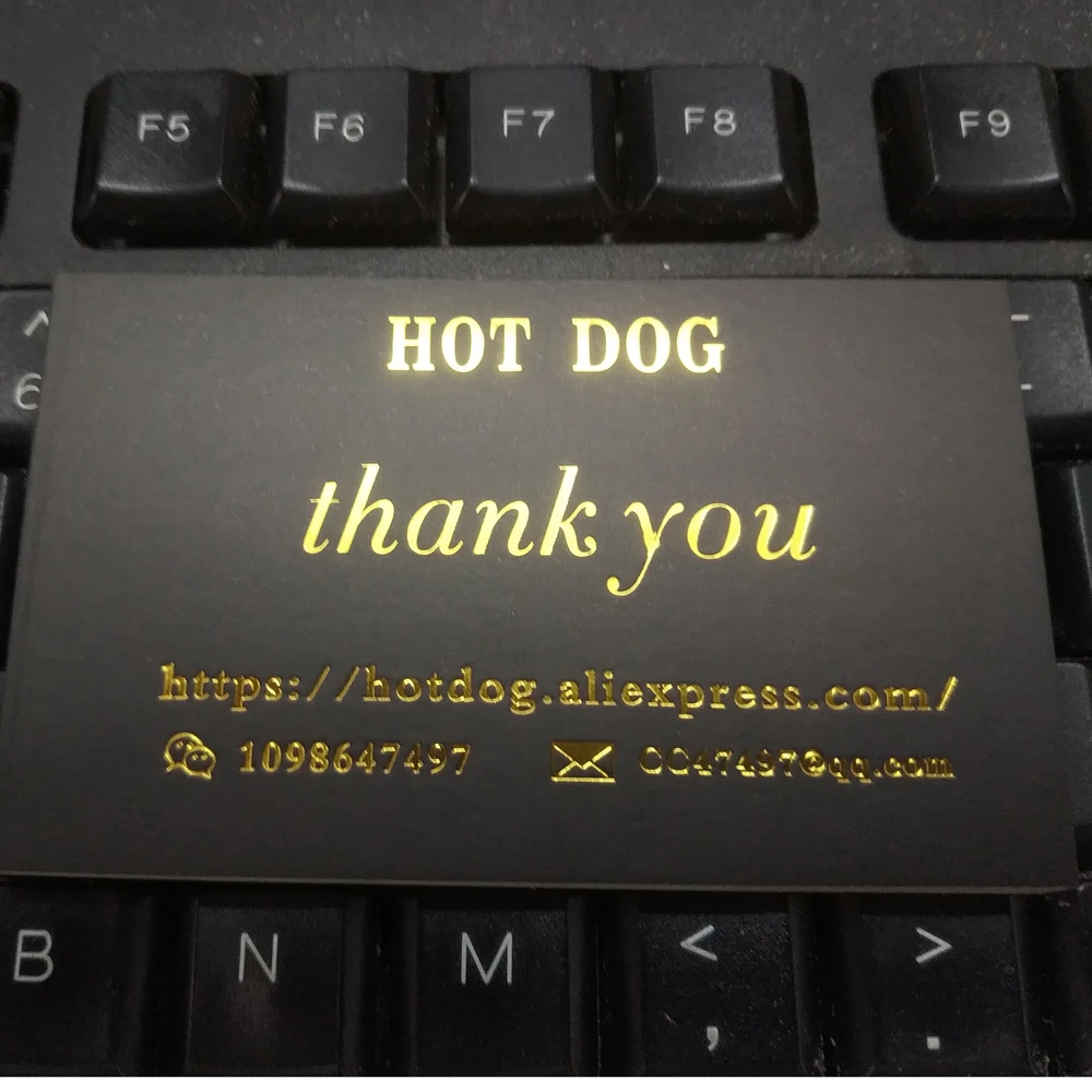 Индивидуальный Логотип визитная карточка из золотой фольги визитные карточки