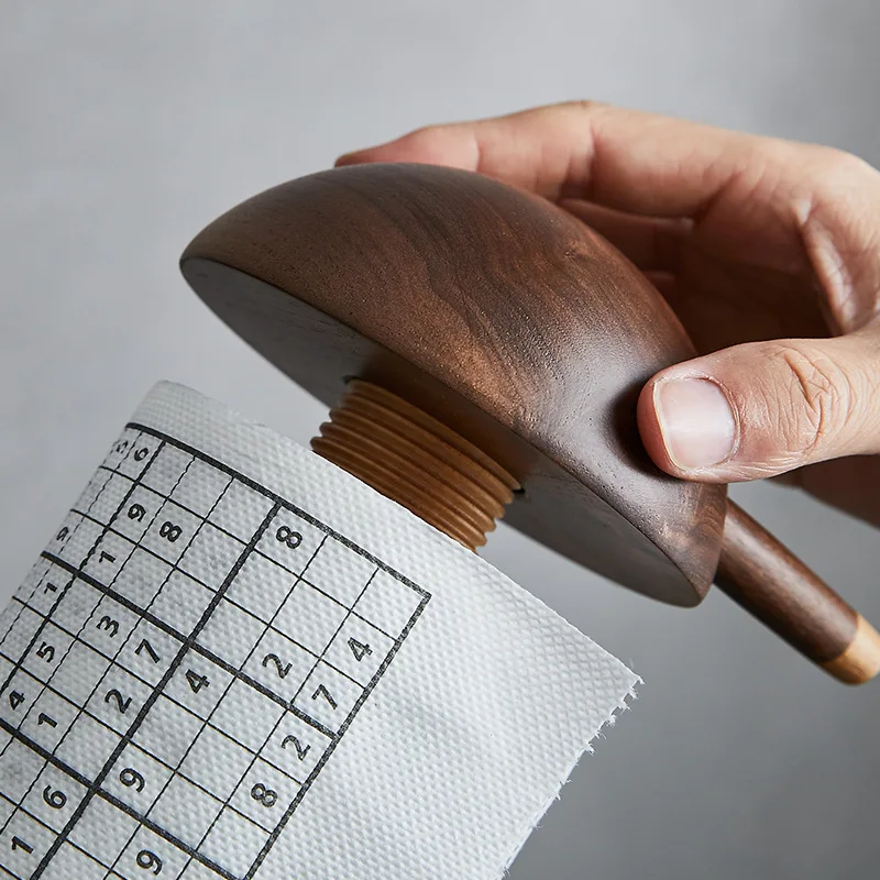 Держатель туалетной бумаги черный орех симпатичная форма осла держатель для