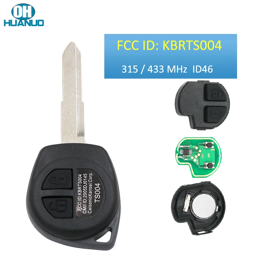 2 кнопки дистанционный смарт ключ брелок для идеально подходит Suzuki Swift/SX4 Гранд