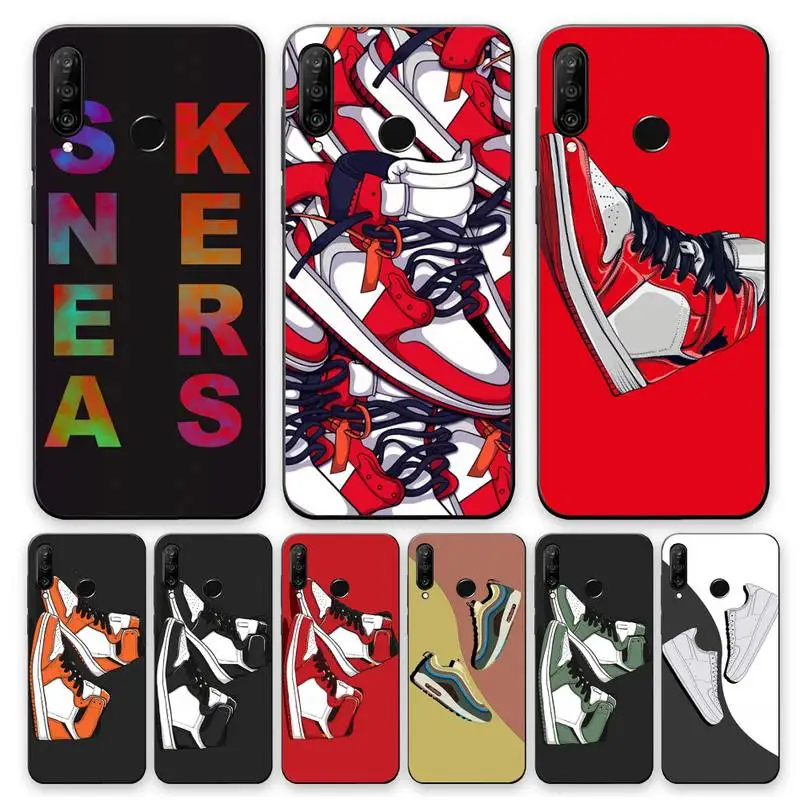 Модный чехол с кроссовками для телефона Huawei P30 Pro P20 Lite P10 P40 E P Smart Z Plus 2018 2019 2020 Mate 20 10