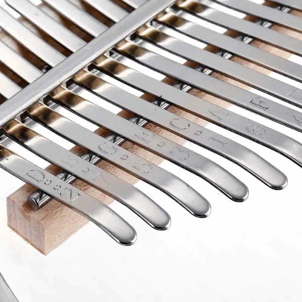 

Portable 17 Keys Acrylic Crystal Calimbas Finger Thumb Piano With Bag Hammer Music Book Perfect For Music Lover Beginners