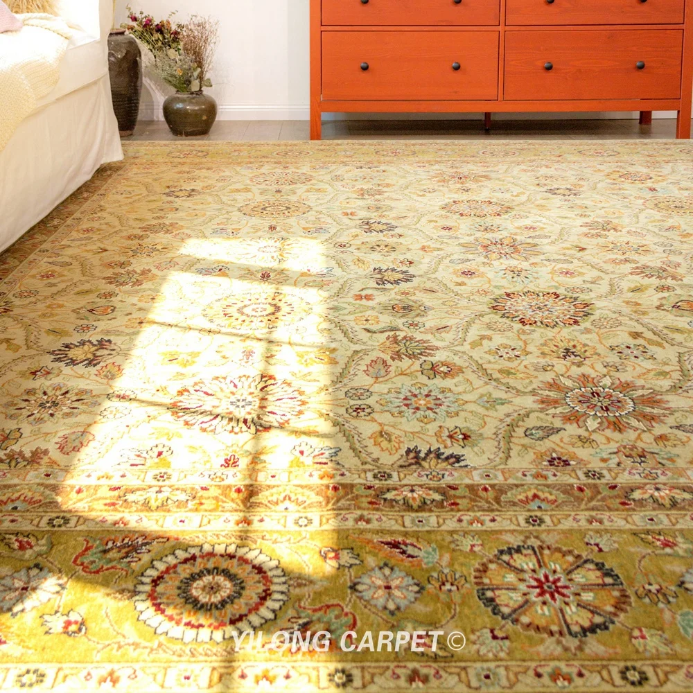 Koop Yilong 10 'X 14' Handgeknoopt Wol Karpetten Woonkamer Klassieke Tapijt (YLRugP722)