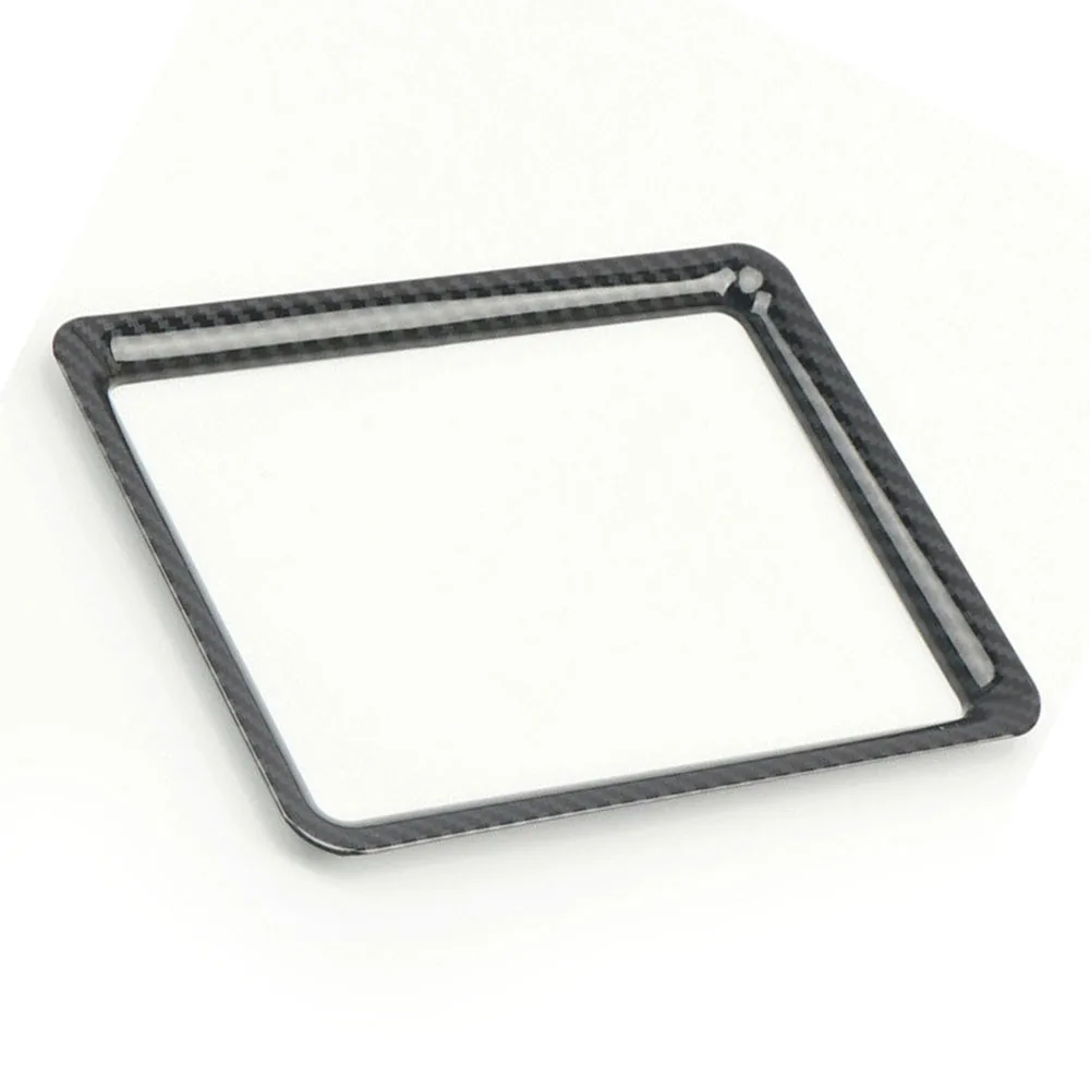 

Black Decor Frame Carbon Fiber Dashboard Ornament Parts Tools Suitable
