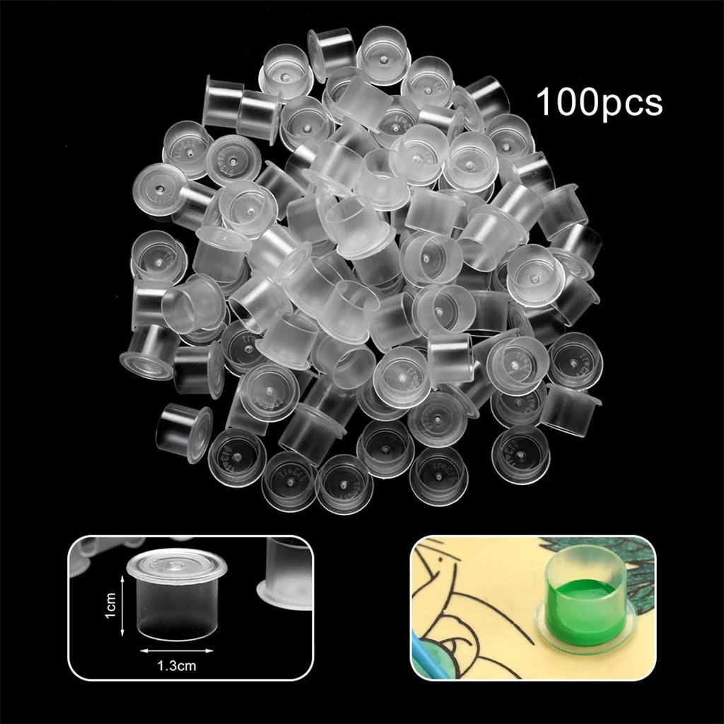 

Blesiya Pro 100x Machine Pigment Ink Cups Cap Holder Body Art Supply
