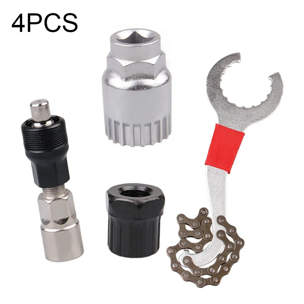 

Bicycle Crank Puller Bottom Bracket Wrench Repair Tools Kit Freewheel Chain Whip HA