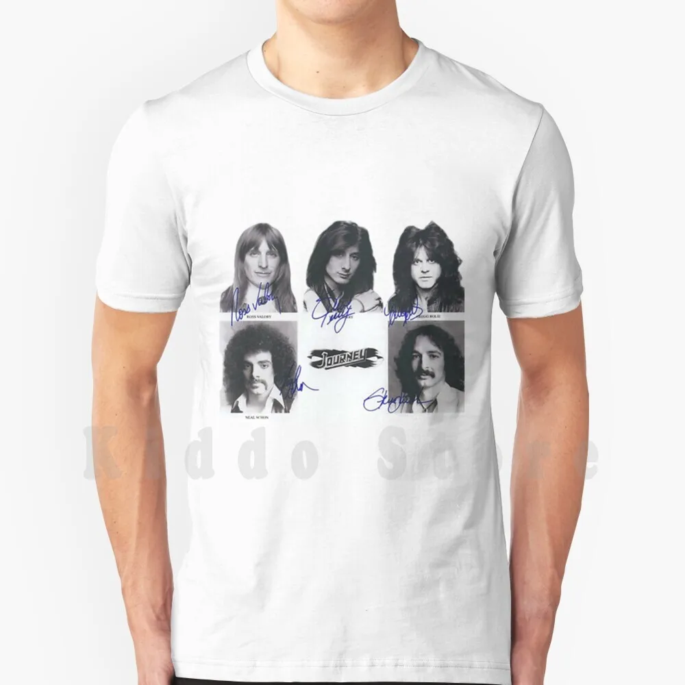 

Путешествие Группа подписаны все футболка печати для Для мужчин хлопок новые классные футболки Путешествие Группа подписаны все