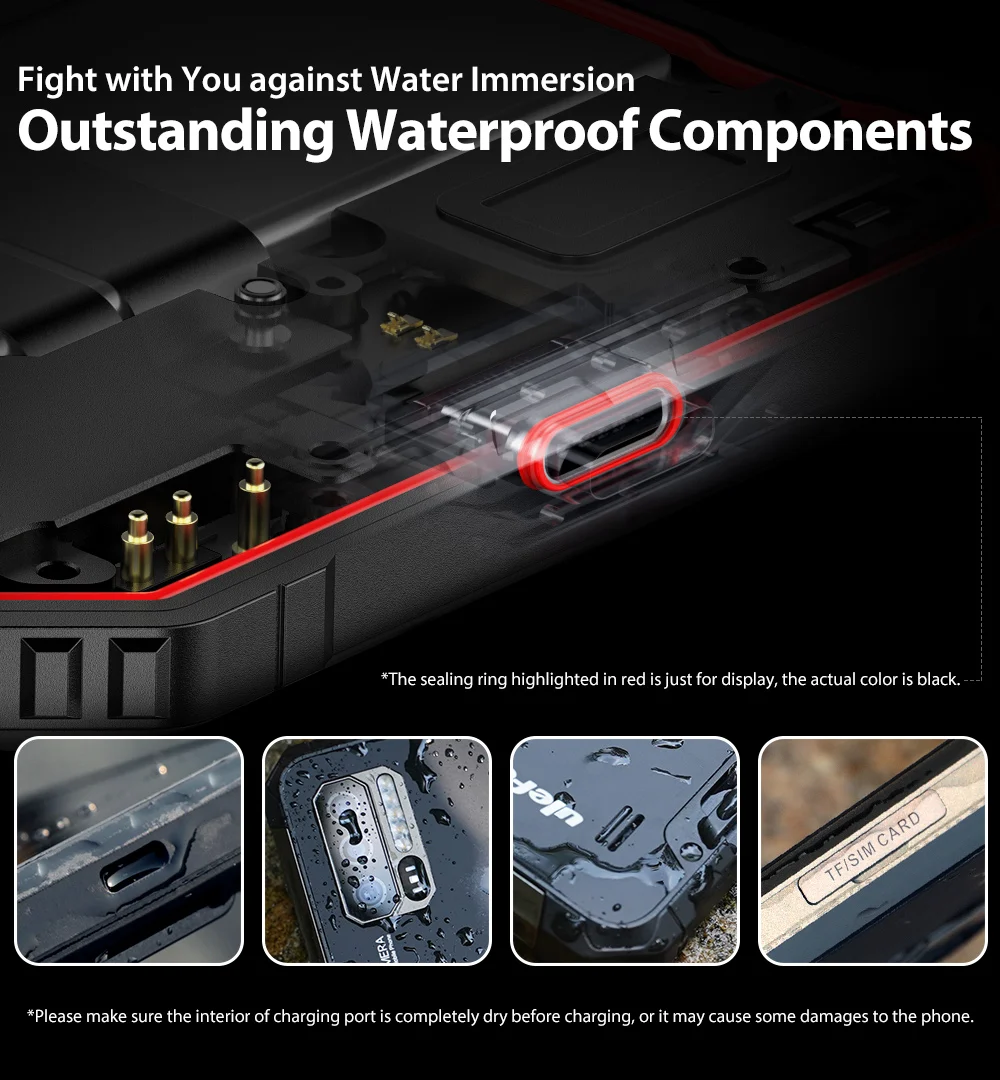 Смартфон Ulefone Armor 7 IP68, трекер сердечного ритма, Android 9,0, NFC Helio P90, четыре ядра, 6,3 дюйма, 8 ГБ+ 128 ГБ, 48MP, 4G, 5500 мАч, телефон