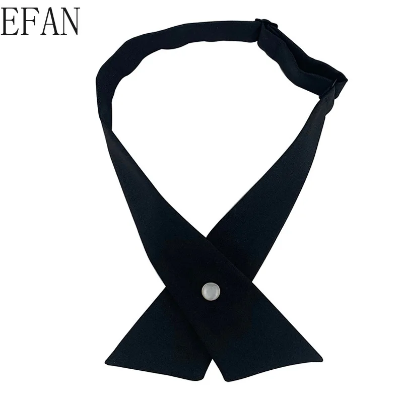 1Piece Women Tie Red Butterfly Women's Bow Black Knot Female Girl Student Hotel Clerk Waitress Neck Wear Navy Ribbon Ties | Аксессуары