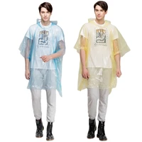 promotional custom pe rain ponchorain coatdisposable raincoat in ball