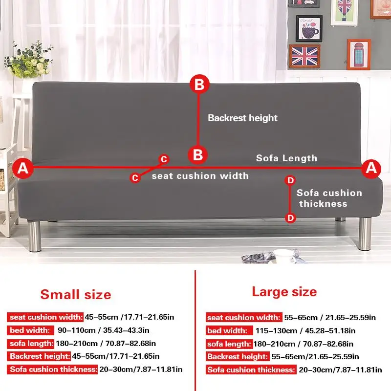 41 Solid Color All-inclusive Sofa Covers Without Armrests Bed Cover Couch for Living Room funda sofa | Дом и сад