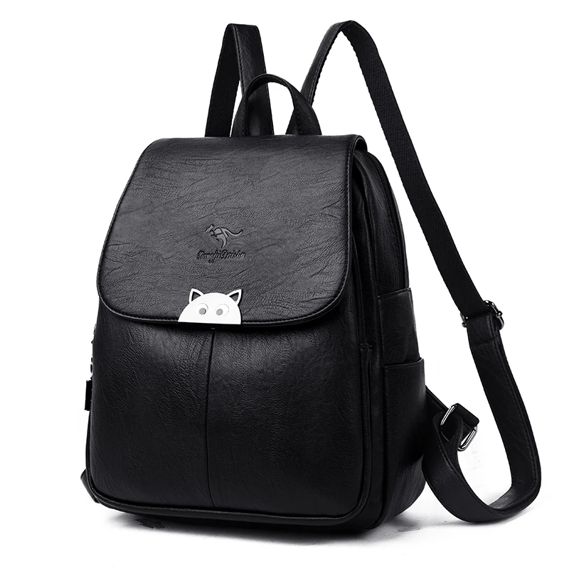 Рюкзак из овечьей кожи натуральной для школы подростков Ретро Роскошная