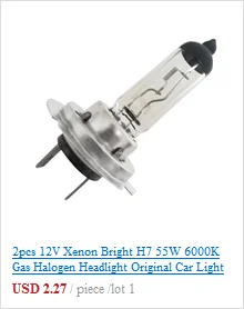2 шт. 12 В Xenon яркий H7 55W 6000K газовый галогенные лампы головного светильник автомобильный Светильник лампы Длительный срок службы высокое количество запасённой энергии на единицу веса(#7