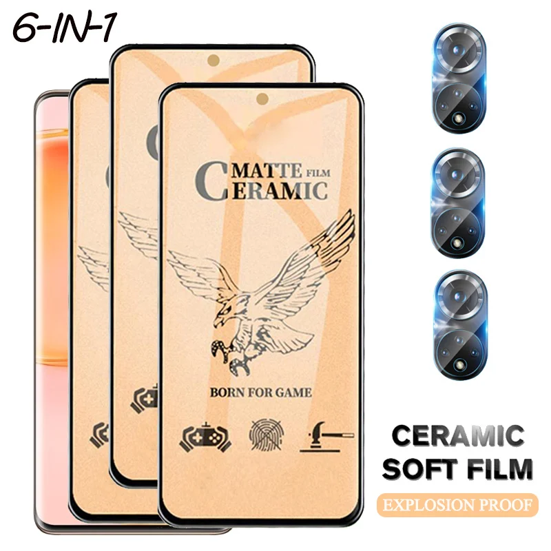

No-Fingerprint Film for honor 50 screen protrctor xonor 50 se 50se Frosted Glass huawei 50 lift 50lite Ceramic film honor 50 pro lens film honor50 ceramic phone protection