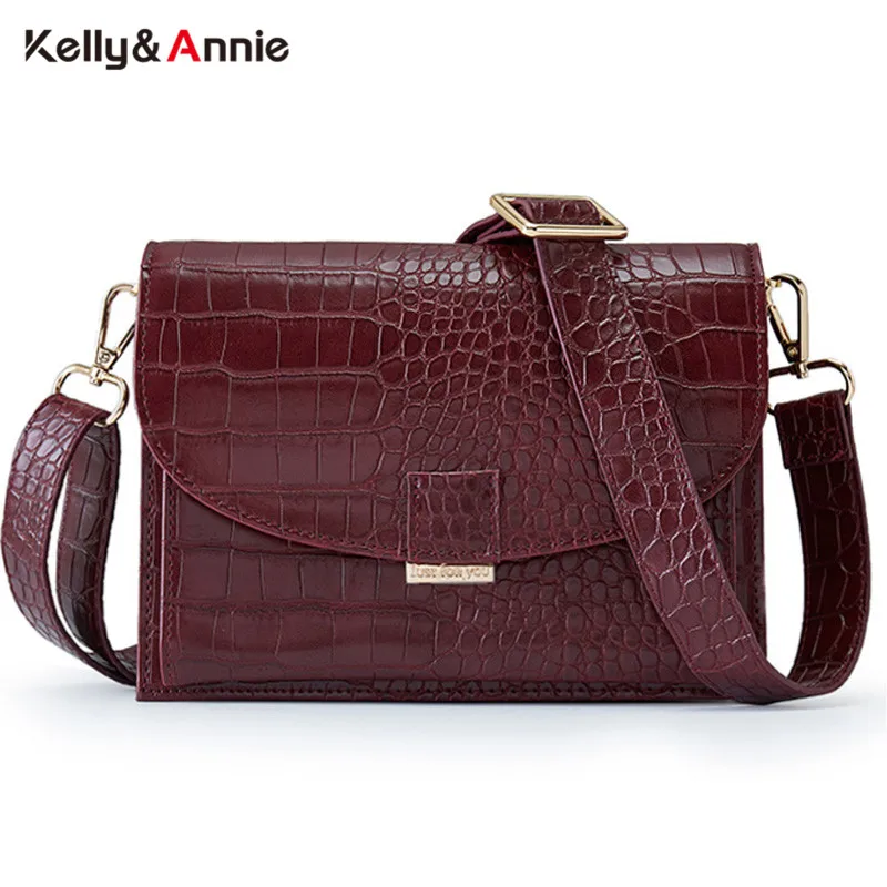 Брендовая женская сумка с крокодиловым узором небольшие сумки через плечо для
