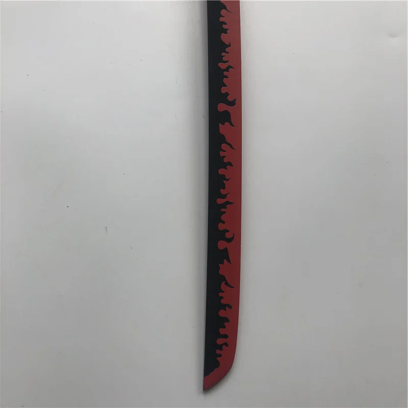 

1:1 Anime Kimetsu no Yaiba Sword Weapon Demon Slayer Rengoku Kyoujurou B Cosplay Sword Ninja Knife wood toy 80cm