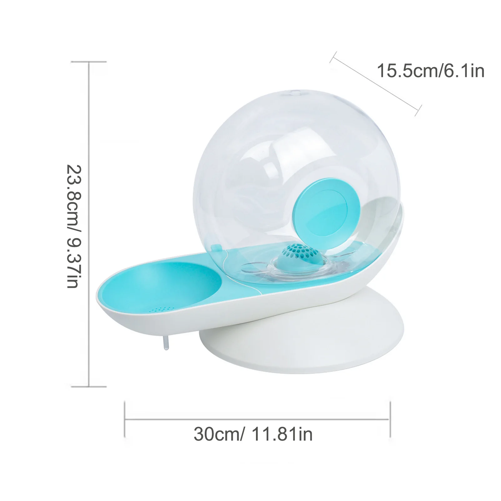 

2.8L Automatic Feeder Water Filter Dispenser 2 In 1 Pet Cat Drinking Water Fountain Anti-Overflow No-Slip Bowl Leak-proof Feeder