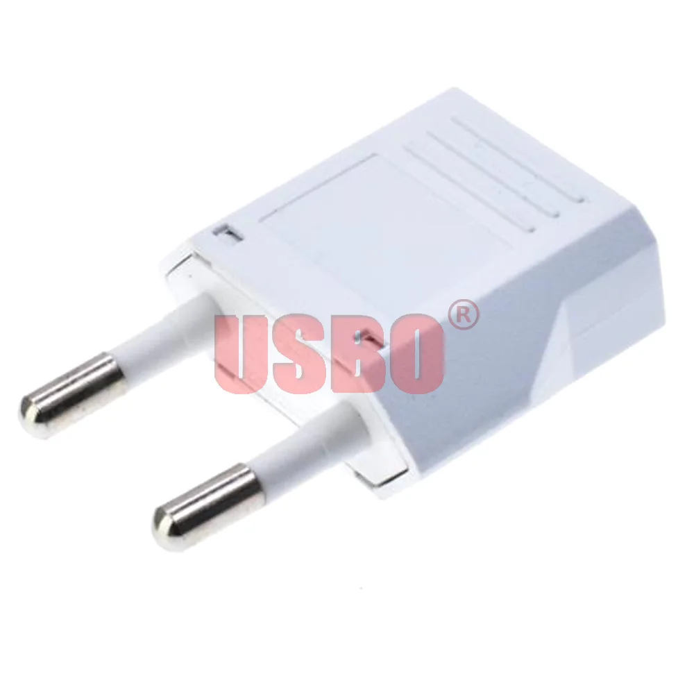 Портативный дорожный адаптер с Европейским штырьком 4 0 мм черный белый 6 А 125 В/250 В