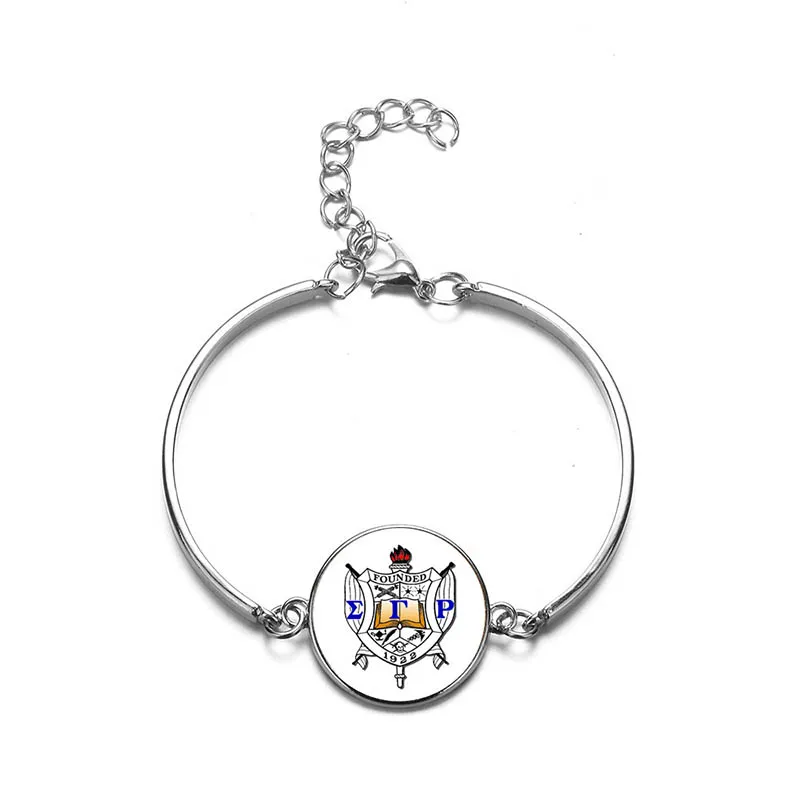 Классические браслеты BTWGL летняя фотография стеклянная подвеска Sigma Gamma Rho Sorority