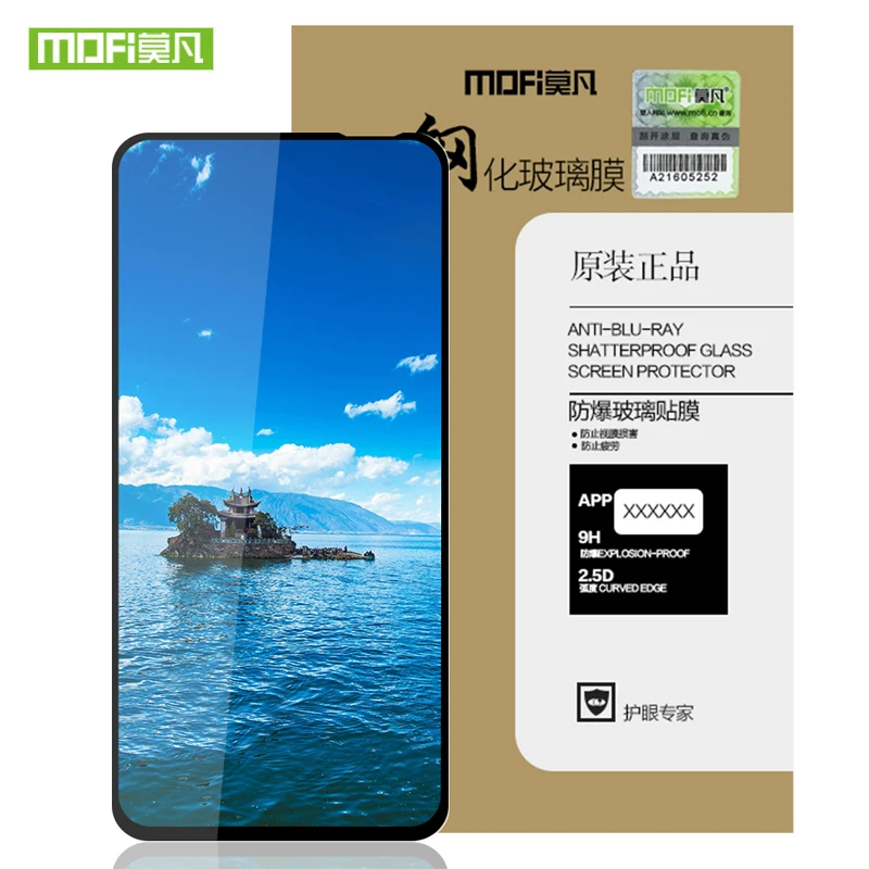 

mofi Tempered Glass Film For Huawei Honor V30 Pro Black cover color protective film full For Honor 30 Lite 30S Tempered Glass