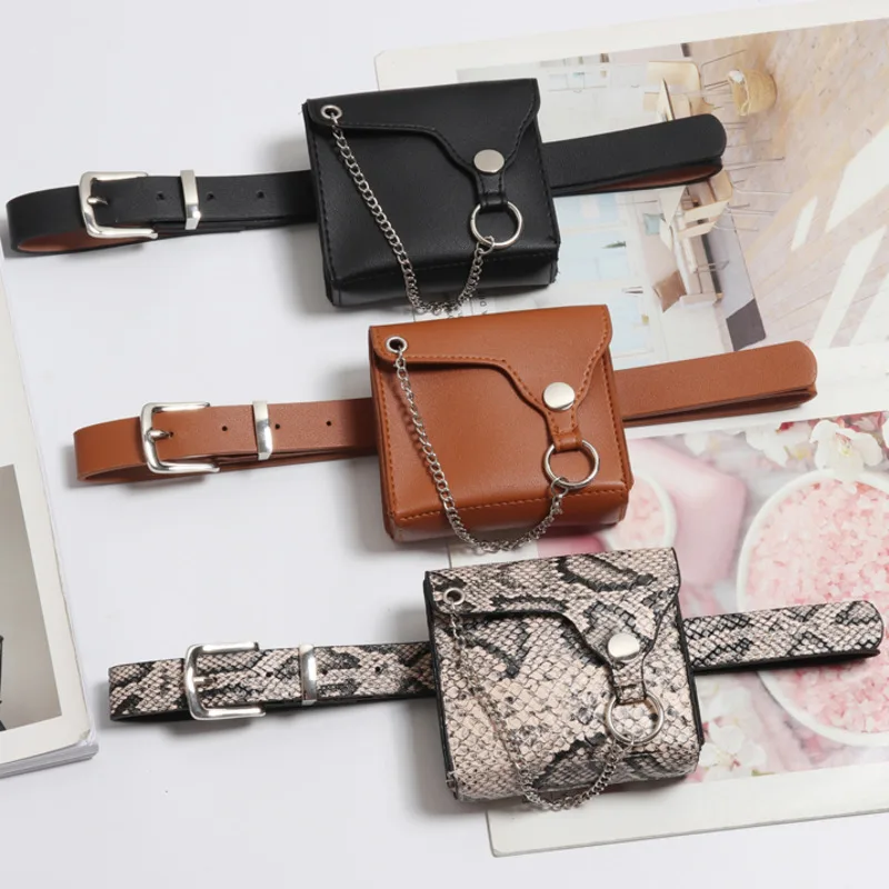 Модная весенняя стильная поясная сумка трендовая однотонная нового дизайна для