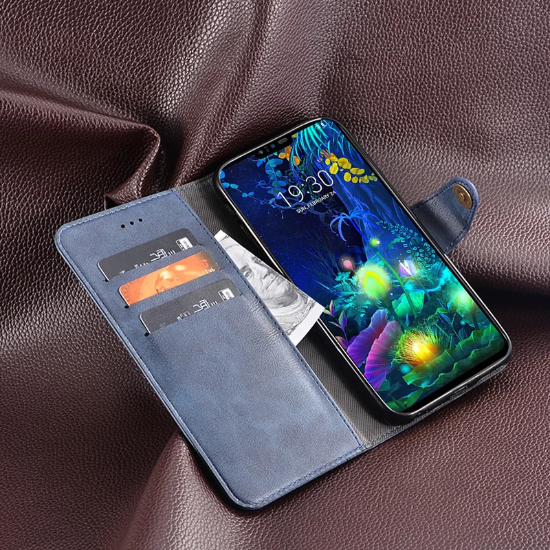 Деловой кожаный чехол для Asus ZenFone Max Pro (M1) ZB602KL роскошный винтажный флип-бумажник